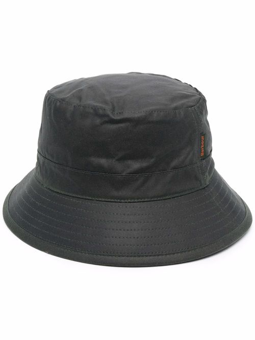 Wax cotton bucket hat - Green