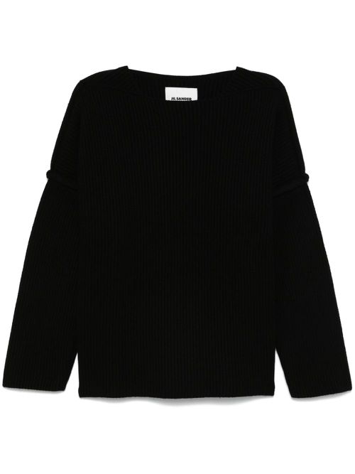 Ribbed sweater - Black