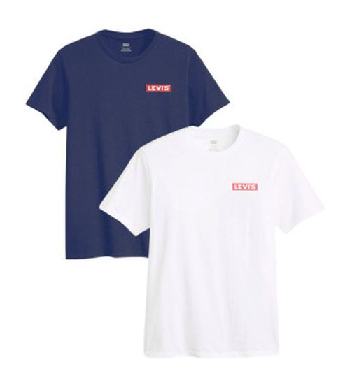 Levi's for man. 79681-0034 Set of 2 Graphic T-shirts navy, white (M), Blue, Casual, Cotton, Short sleeve