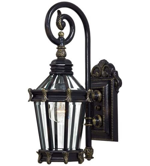 Stratford Hall 21" Outdoor Wall Light in Heritage with Gold Highlight
