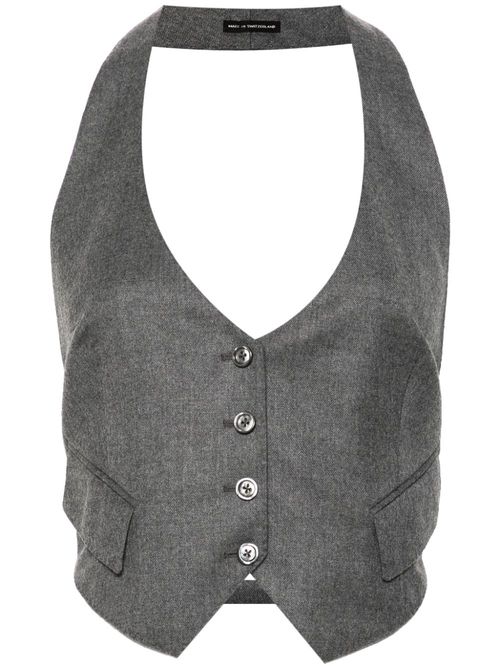 Flannel openback waistcoat - Grey