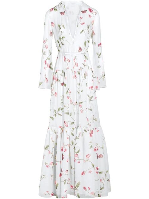 Giambattista Valli printed gown - White
