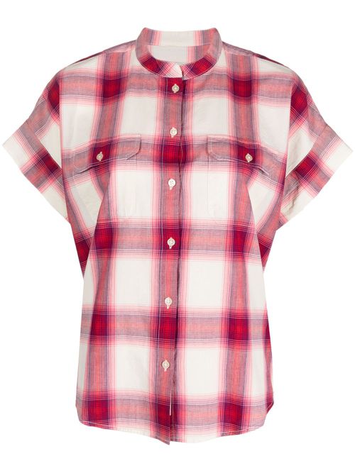 Appalachian plaid-checked cotton shirt - Red