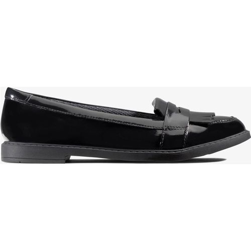 Clarks Girls Scala Bright K Black Pat Shoes - Infant