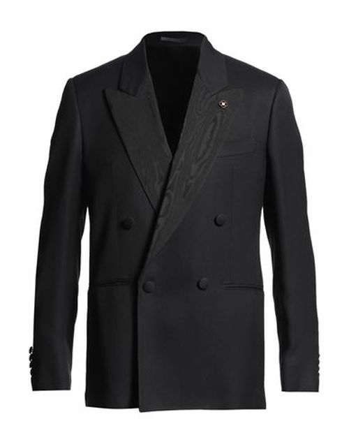 Man Blazer Black Size 40 Viscose
