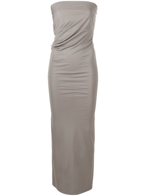 Strapless ruched dress - Grey