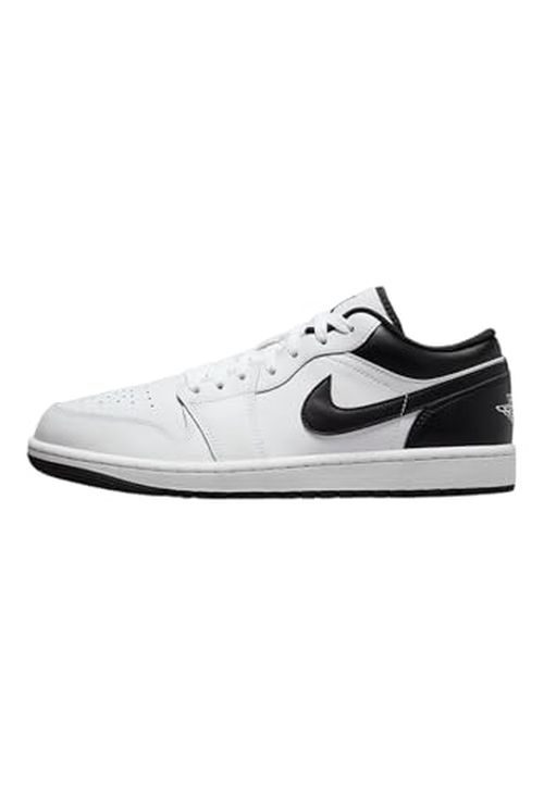 NIKE Air Jordan 1 Low Men's Shoes (553558-132,White/Black-White)