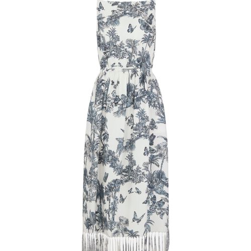 slim fit dress slacks Dioriviera Flared Midi Skirt in Vert Muguet | Dior main image 0
