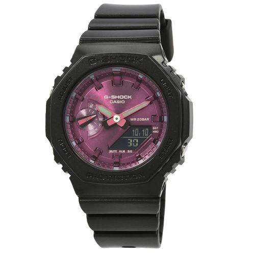 G-SHOCK Alarm World Time Quartz Analog-Digital Pink Dial Ladies Watch GMA-S2100RB-1A