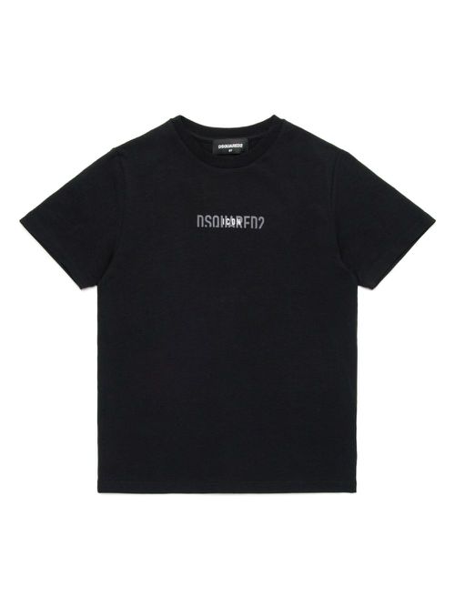 Logo-print cotton T-shirt - Black