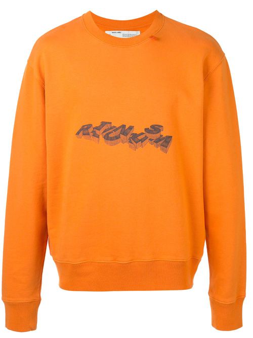 3D Pencil crewneck sweatshirt - Orange