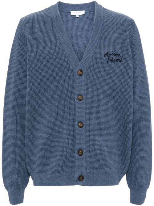 Handwriting comfort cardigan - Blue