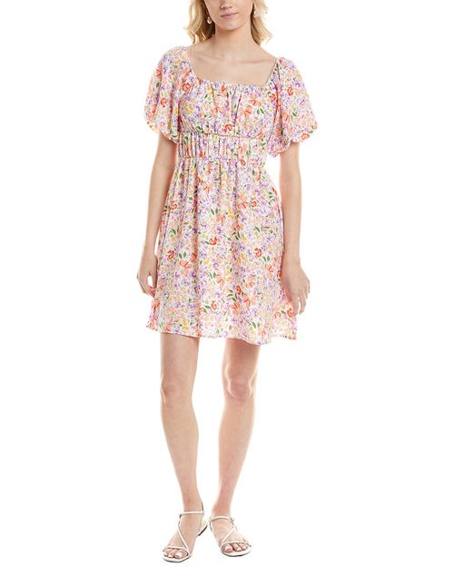 MARION Puff Sleeve Mini Dress