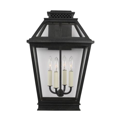Visual Comfort Studio Falmouth 4-Light Outdoor Wall Light in Dark Weathered Zinc by Chapman & Myer