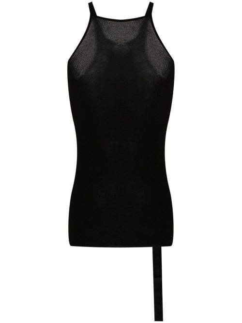Racerback cotton tank top - Black
