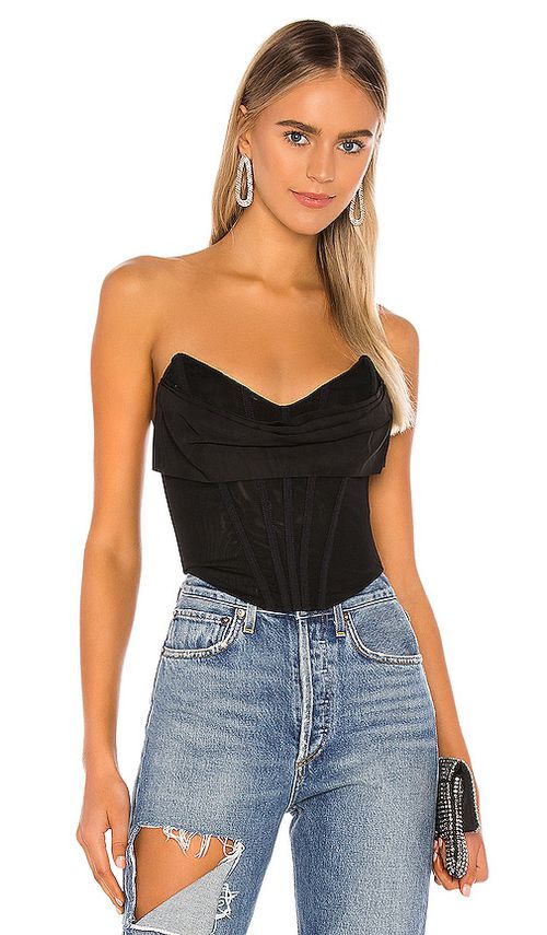 NBD Hailee Bustier Top in Black. -  XS also in L