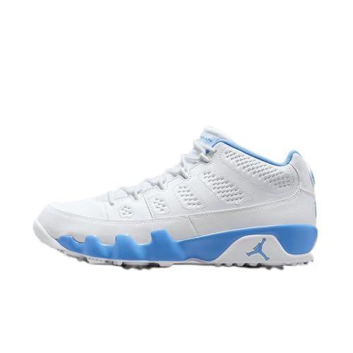 Air Jordan 9 G Golf Shoes (FJ5934-101, White/White/University Blue)