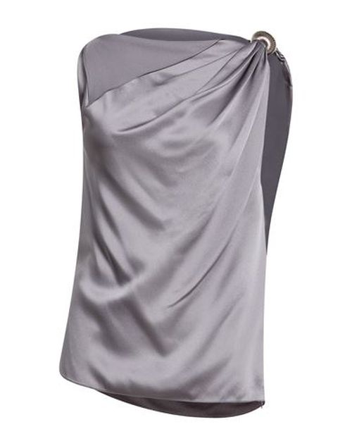 Woman Top Grey Size 6 Acetate, Viscose