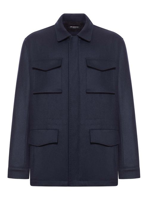 Multi-Pocket Cashmere Field Jacket