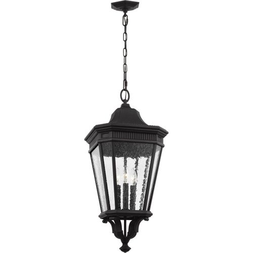 Black Three Light Hanging Lantern from the Cotswold Lane Collection