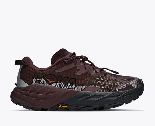 HOKA Women's Speedgoat 7 GTX Shoes in Deep Mauve/Black