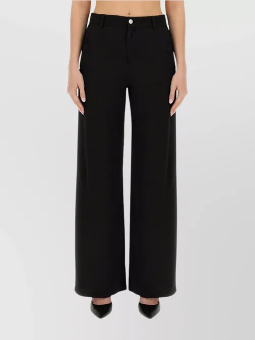 Moschino - wide-leg trousers featuring pocket