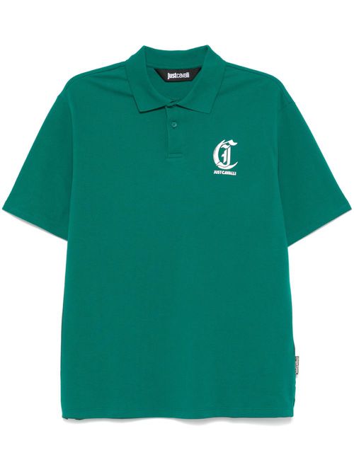 Logo-print polo shirt - Green