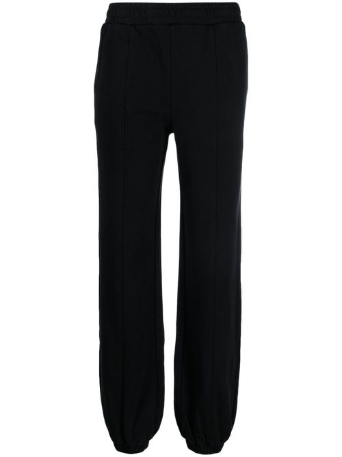 Logo-print organic cotton track pants - Black
