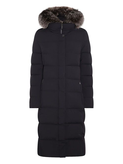 Hooded puffer coat - Blue
