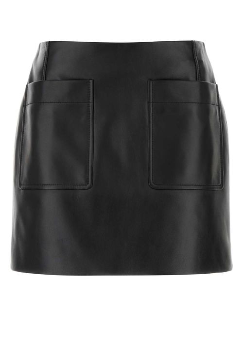 Nappa Skirt — Black