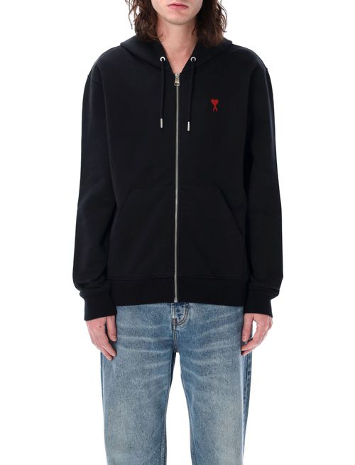 Black Zipped Hoodie