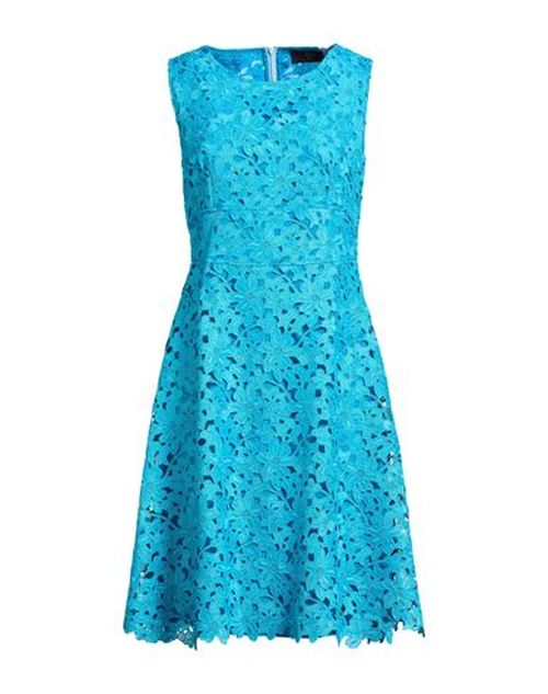 Woman Midi dress Azure Size 6 Polyester