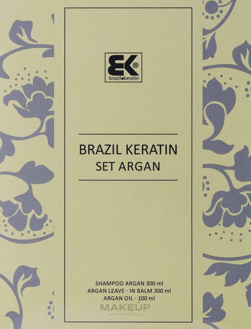 Set Brazil Keratin Therapy Argan shm/300ml + cond/300ml + oil/100