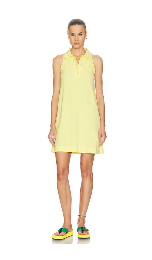 Hunza G Towelling Tennis Dress in Yellow. S. Also in M
