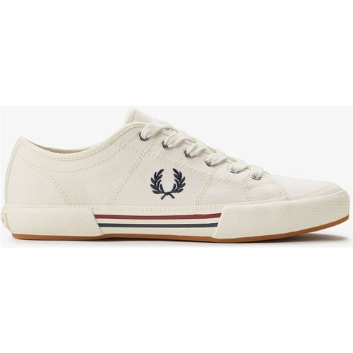 Fred Perry B708 Vintage Tennis Canvas Mens White Trainer