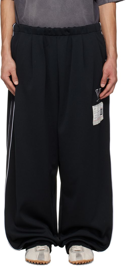 Black Amateur Sewn Like Track Pants