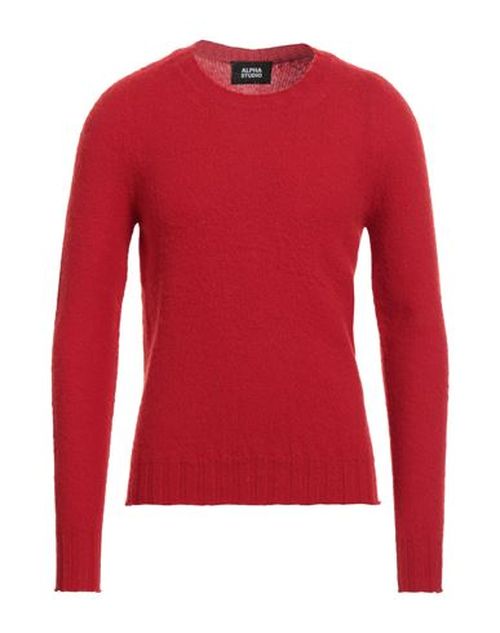 Man Sweater Red Size 40 Wool