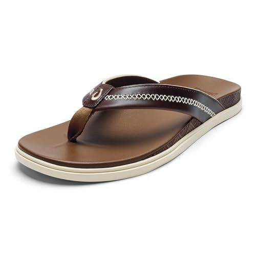 OLUKAI Men's Shoreline Leather Sandals