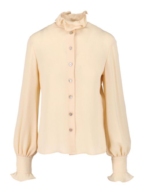 Silk Shirt With Ruffles