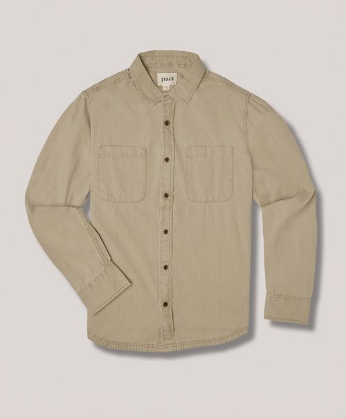 Men's Seagrass Chambray Chambray Ranch Button Up
