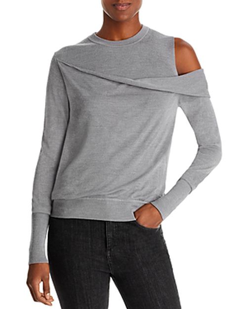 Fallen Shoulder Long Sleeve Top