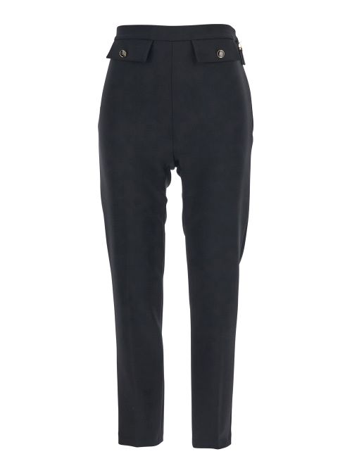 Flap Pockets Trousers — Black