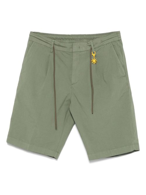 Manuel Ritz logo-appliqué shorts - Green