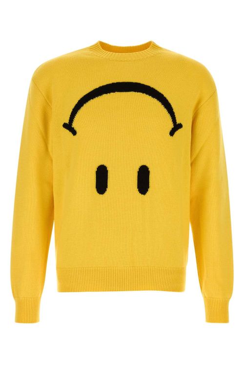 Virgin Wool Sweater — Yellow