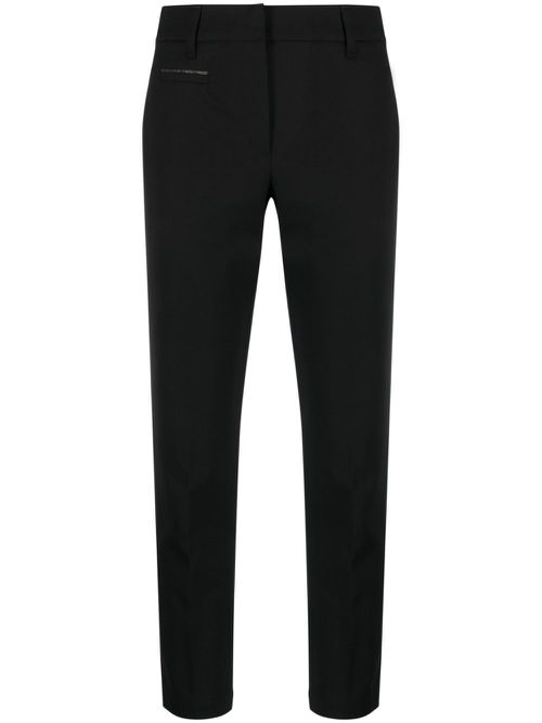 Tailored cropped trousers - Black
