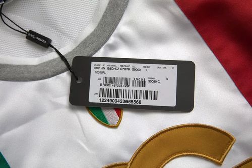 Italian Flag Logo Tank Top — White