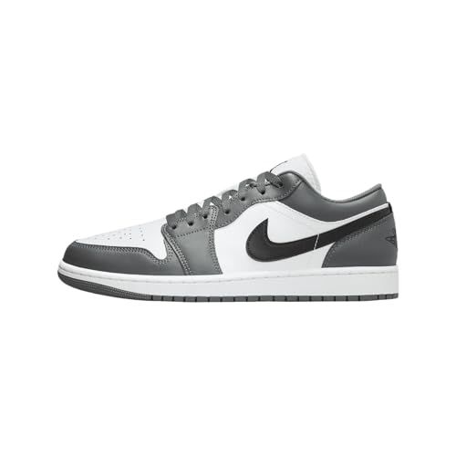 Jordan Men's 1 Low White/Black-Iron Grey