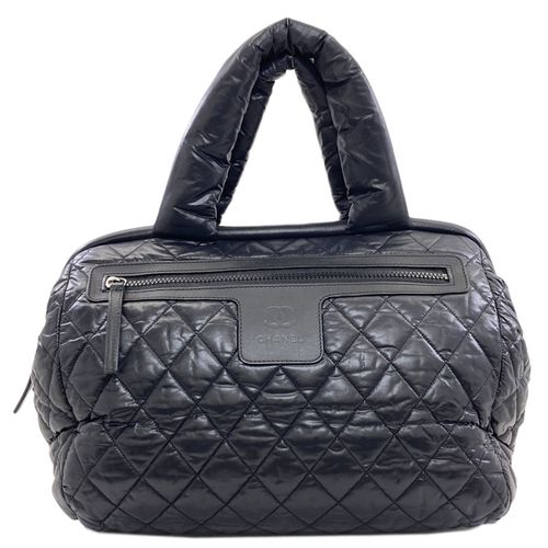 Chanel Black Nylon Boston Bag Pre-Owned
