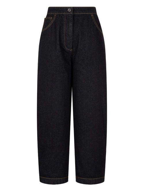 Elastic-waist trousers - Black