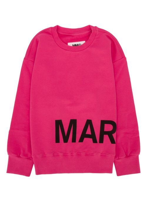 Logo-Print Cotton Sweatshirt — Pink